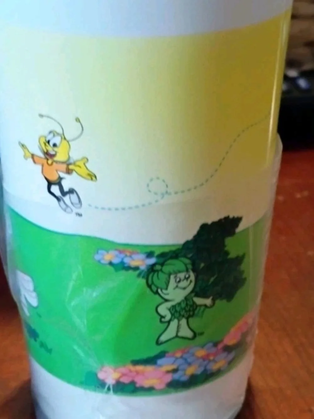 Blue Kids Drink Cup with Straw - Character Design